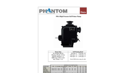 Phantom - Model PH-4 - High Pressure Self Primer Pump - Brochure