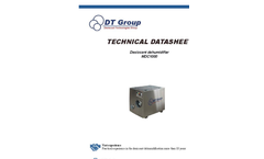 Model MDC 1000 - Industrial Dehumidifier Brochure