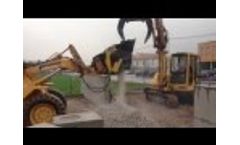MB-L 160 Crusher Bucket Crushing Concrete Video