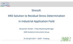 StressX: XRD Solution to Residual Stress Determination in Industrial Application Field - Presentations