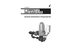 Netafim - 2 Compact - Low Pressure Automatic Disc-Kleen Filters - Manual