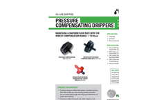 Netafim - Pressure Compensating Drippers - Brochure