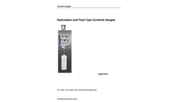 Hydrostatic and Float Type Contents Gauges Brochure