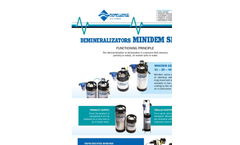 Nordacque - Model Minidem Series 11, 20 & 40 - Demineralizators - Brochure