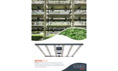 Fluence - Model SPYDR 2x - 47 Inch Top-Lighting Solution for Commercial Horticulture Cultivation Brochure