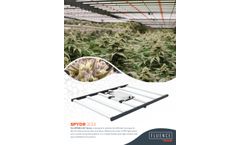 Fluence - Model SPYDR 2i - 33 Inch High-Performance, Full-Cycle Top-Lighting Solution for Commercial Horticulture Cultivation Brochure