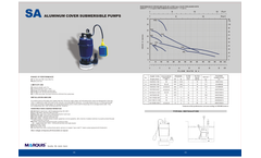 MARQUIS - Model SA Series - Submersible Clean Water Pump - Brochure