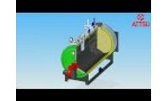 ATTSU - 3D Caldera de vapor RL - Vista en 3D del exterior e interior - Steam boilers - Video
