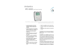 Aeroflex - Model IFR 4000 - Navigation Communications Ramp Test Set Datasheet