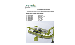 Amphibex - AE1000P - Horizontal Cutter Suction Dredging Equipment Technical Specifications