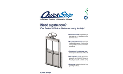 Model 20 Series - Quick Ship Slide Gate- Brochure