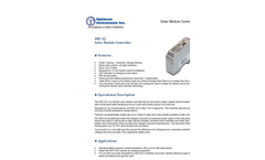 Optimum - Model SMC-02 - Solar Module Controller - Brochure