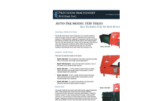 Precision Machinery Systems Auto Pak Model 1830 Series - Brochure
