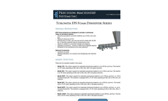 Precision Machinery Systems Toronita Continuous Ribbon Densifiers - Brochure