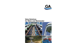 Valve Solutions for Water and Wastewater Product Line Brochure