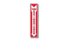 Emedco - Model 42095FL - Fire Extinguisher with Arrow Down Signs