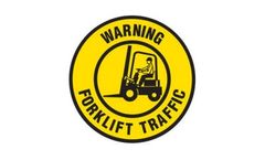 Emedco - Warning Forklift Traffic Floor Decal