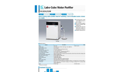 Yamato WL320A/320B Labo Cube Water Purifier - Brochure