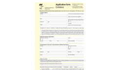 IFAT ENTSORGA 2012 - Application Form Exhibitors