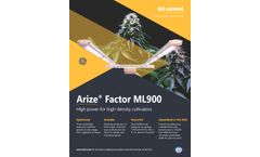 Arize Factor - Model ML900 - Greenhouse Lighting - Datasheet