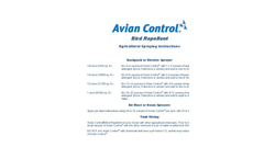 Avian - Liquid Bird Repellent Product  Brochure