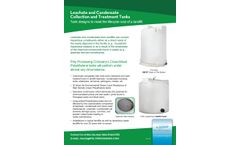 Leachate and Condensate Collection and Treatment Tanks - Brochure