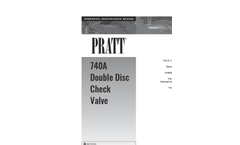Henry Pratt - 740A - Double Disc Check Valve - Manual