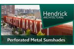 Perforated Metal Sunshades - Architectural Sheet Metal Work - Video