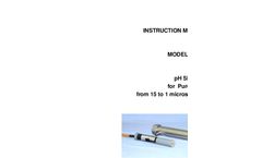 IC Controls - Model 615 - Pure-Water pH Sensor - User Manual (Pure Water)
