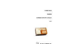 IC Controls - Model 455 - Conductivity Microprocessor Analyzer - User Manual