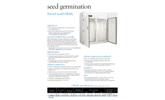 Percival - Model GR-66L - Seed Germination Chamber Brochure