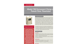 Accusonic - Model 798 - Permanent Clamp-on Transit-Time Flowmeter Brochure