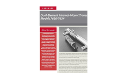 Accusonic - Models 7630/7634 - Dual-Element Internal-Mount Transducers Brochure