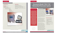 Accusonic - Model 7700-7720 - Networked Flowmeter System Brochure