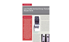 Accusonic - Model 7618 - Low Profile Vertical Array Transducer Brochure