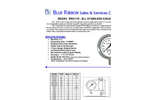 BR311D Heavy Duty All Stainless Steel Gauge spec sheet (PDF 169 KB)