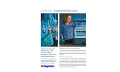 Wet Chemistry - SimpleDist Distillation Systems Brochure