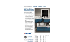 Metals Digestions - HotBlock Digestion Systems Brochure
