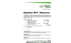 Degasser MPV Multi-Usable Type of Separator Brochure