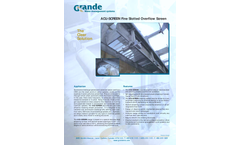 Grande - Model ACU-SCREEN - Fine Slotted Overflow Screen System - Brochure