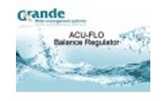 Grande - ACU-FLO Balance Regulator System Video-1