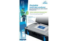 MIR 9000P Portable Multi-Gas Analyzer for stack testing and emission monitoring - Datasheet