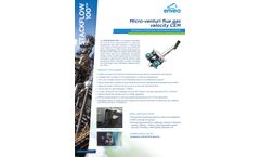 StackFlow 100 - Micro-Venturi Flue Gas Velocity CEM - Datasheet