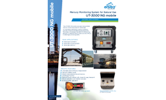 UT-3000 NG Mobile Mercury Monitoring System for Natural Gas - Datasheet