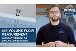 Air Volume Flow Measurement without Venturi or Diameter reduction, AirFlow P, ENVEA - Video