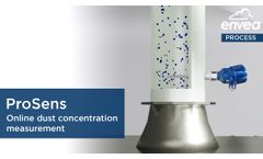 Online Dust Concentration Measurement after Bag Filters with ProSens, ENVEA - Video