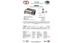 PT Limited - Model HPT04 - High Accuracy Stainless Steel Pressure Transducer - Datasheet