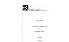 Electrical Conductivity of Soils and Rocks - Technical Note