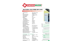 Energimizer - Model CHP EM 33NG - Natural Gas Fired - Brochure