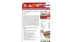 Model SE - Pot-in Tray Filling Machine Brochure